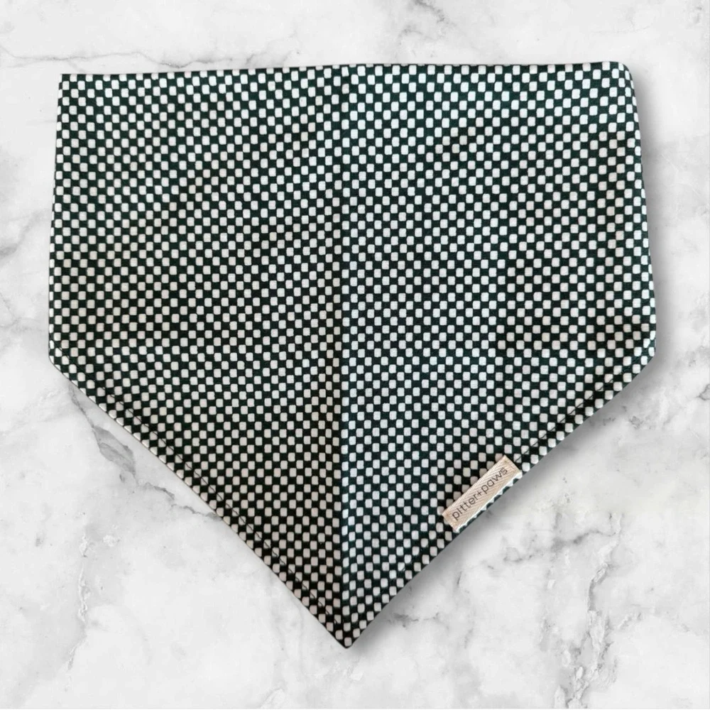 DOG Bandana - Hunter Checkers - Size L Large